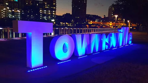 Townsville Sign Purple