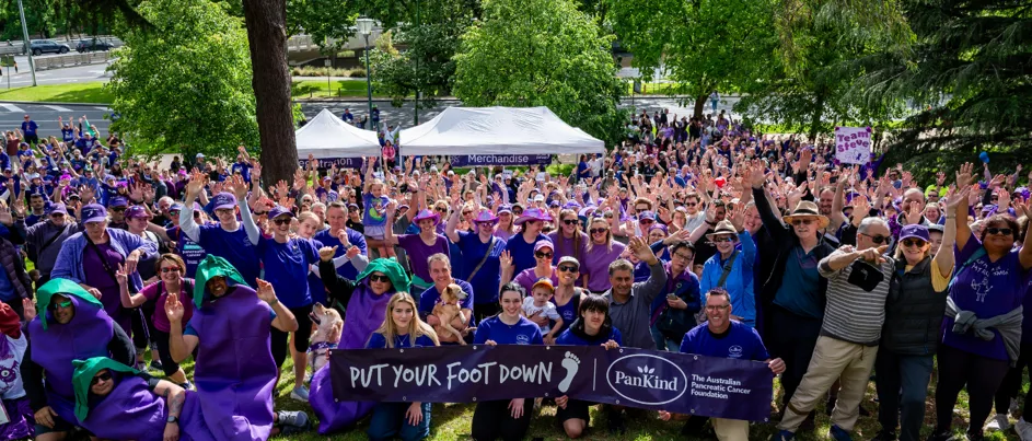 Register for the Put Your Foot Down Melbourne Walk Crowd cheering