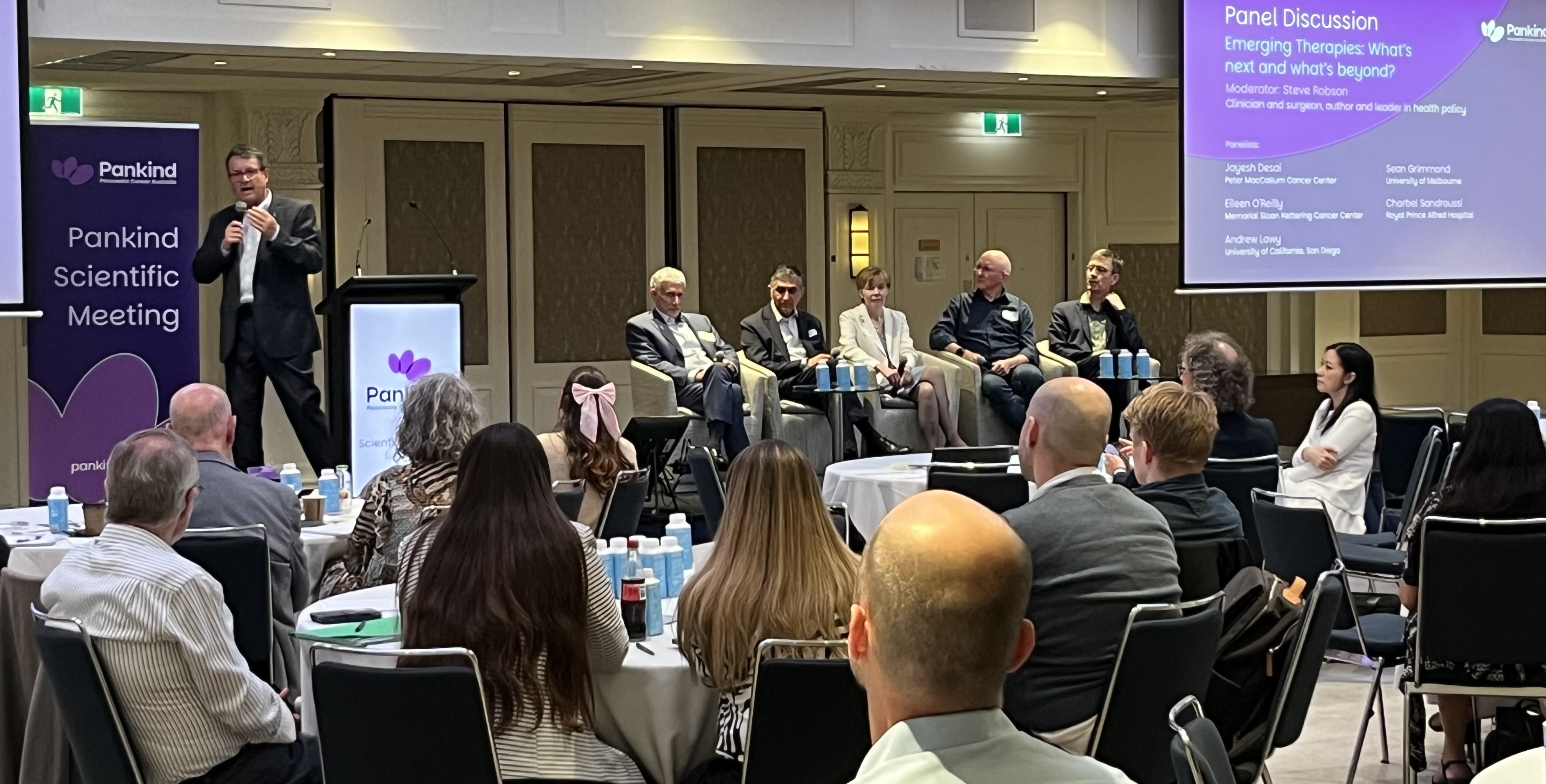 Steve Robson hosts the lively panel discussion