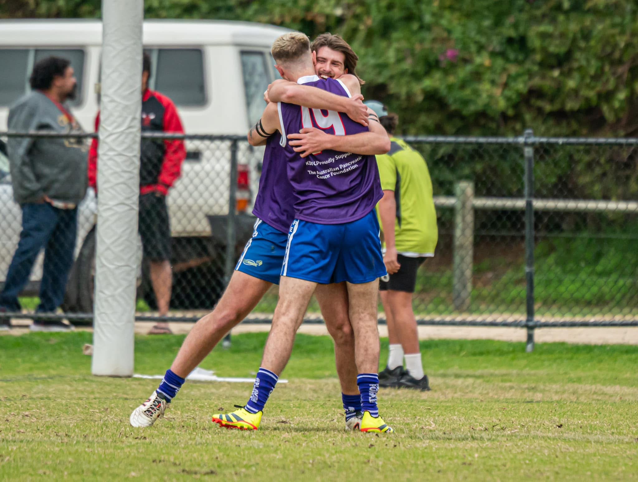 Kwinana Knights play in purple for pancreatic cancer awareness
