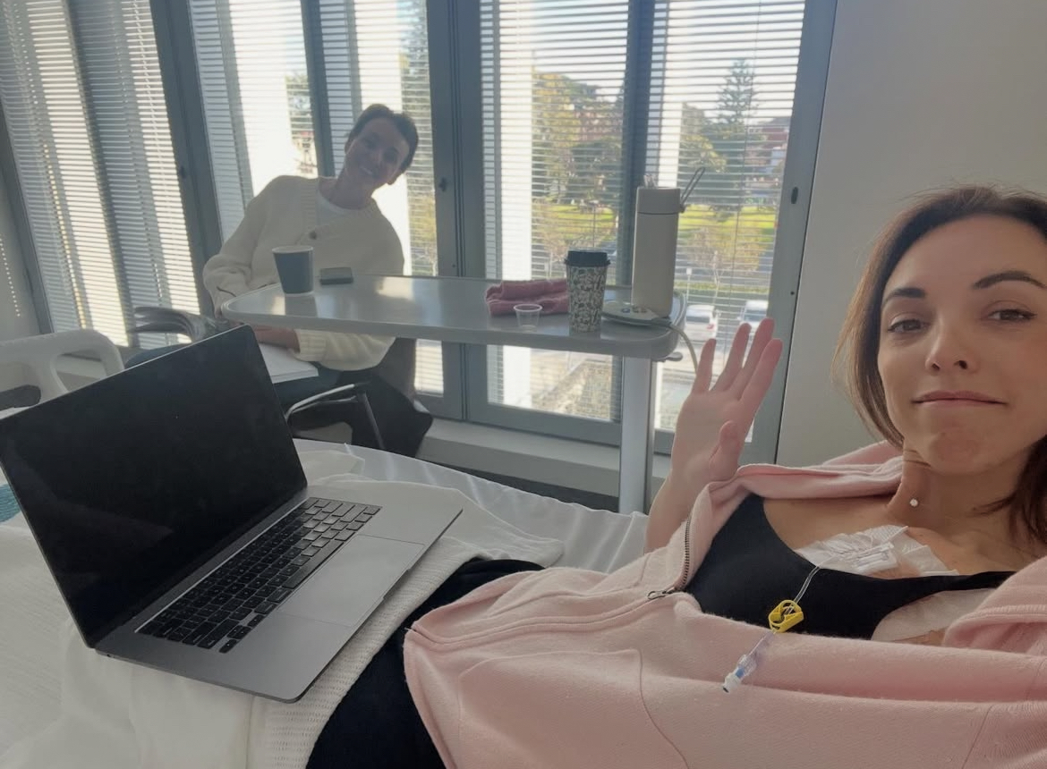 jordan working from hospital bed