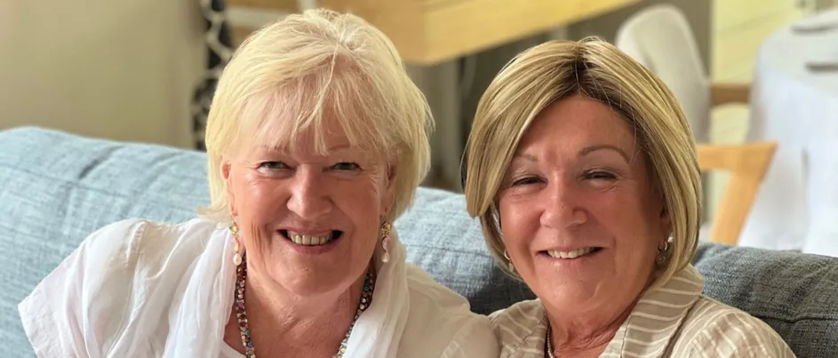 Stephanie's aunt, Valarie, and mum, Vicki.
