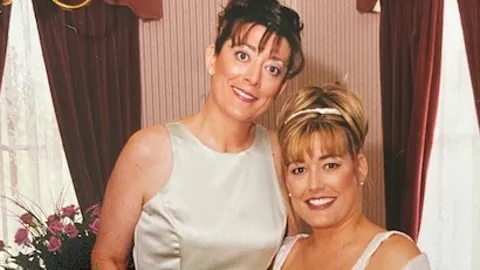 Kathy and Kelly on Kelly's wedding day