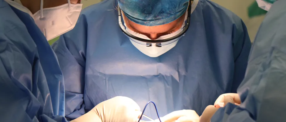 Oncologist surgeon doing a whipple procedure