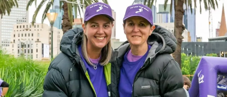 Kim and her sister Rachelle advocacy for pancreatic cancer